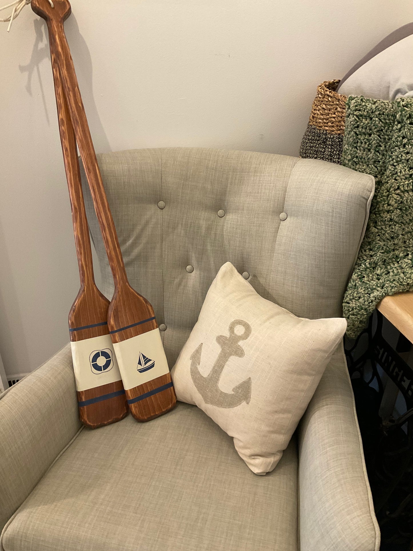 Hand-carved paddles