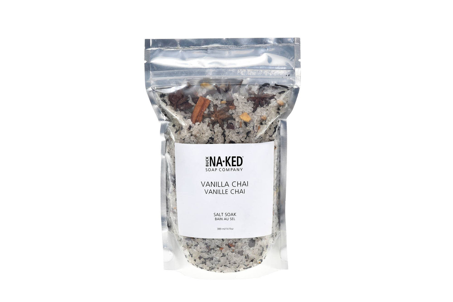 Buck Naked Soap Company - Vanilla Chai Salt Soak - 472 ml/16 floz
