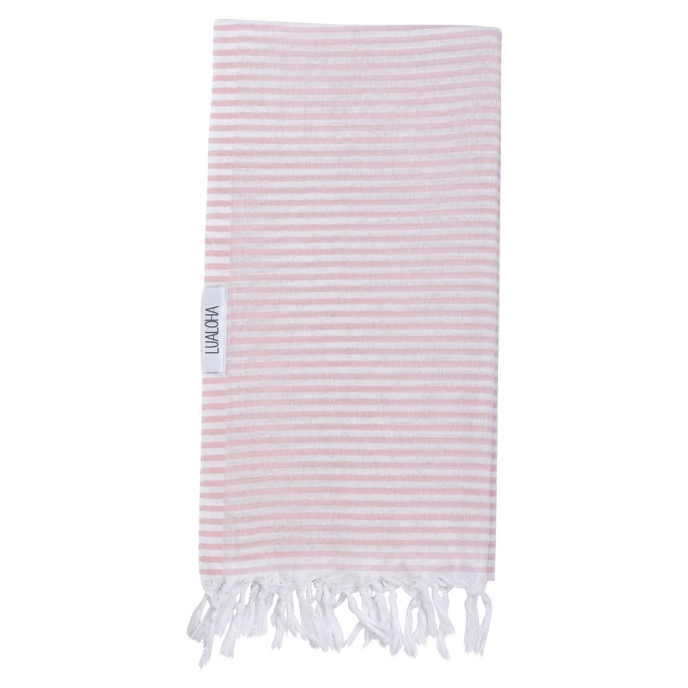 Powder Pink Stripes Light Towel