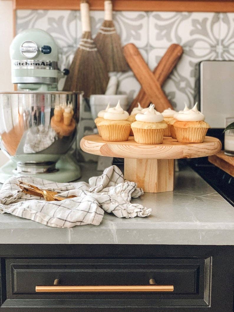 Revival Goods - Wooden Cake Stand - Natural