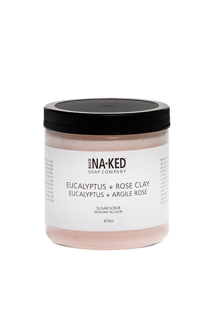 Buck Naked Soap Company - Eucalyptus + Pink Clay Sugar Scrub