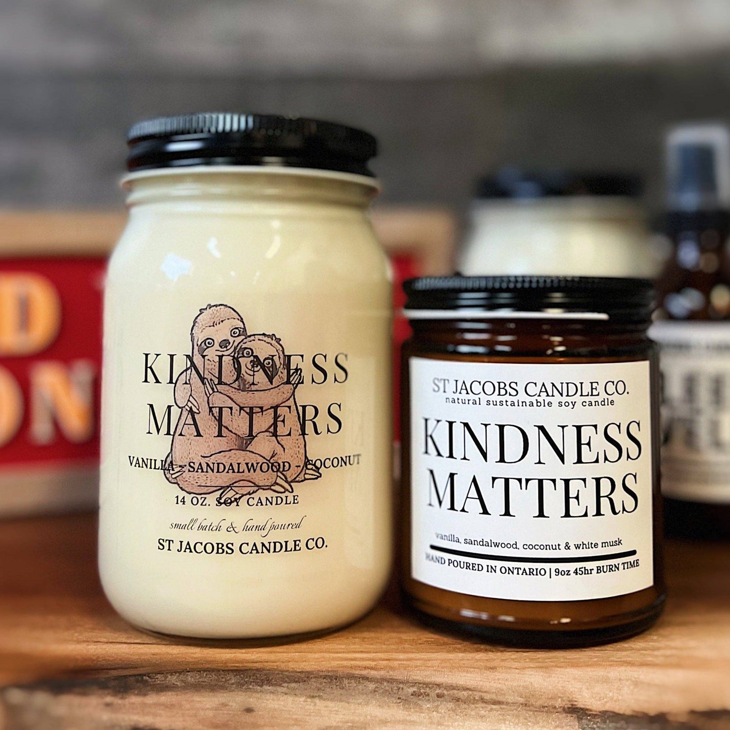 St Jacobs Candle Co. - "KINDNESS MATTERS" Natural Soy Candle