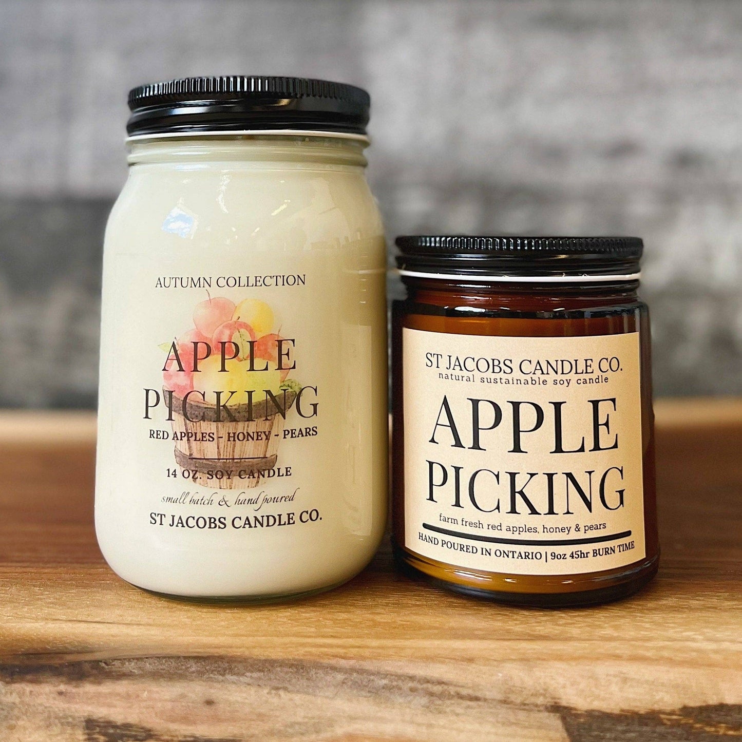 St Jacobs Candle Co. - APPLE PICKING đ Autumn 2022 Soy Candle Collection