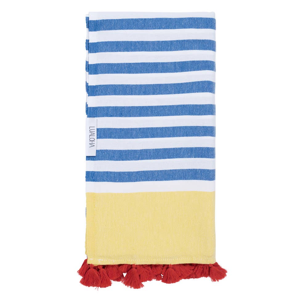 LUALOHA - Pomp it Up Azure & Yellow & Orange