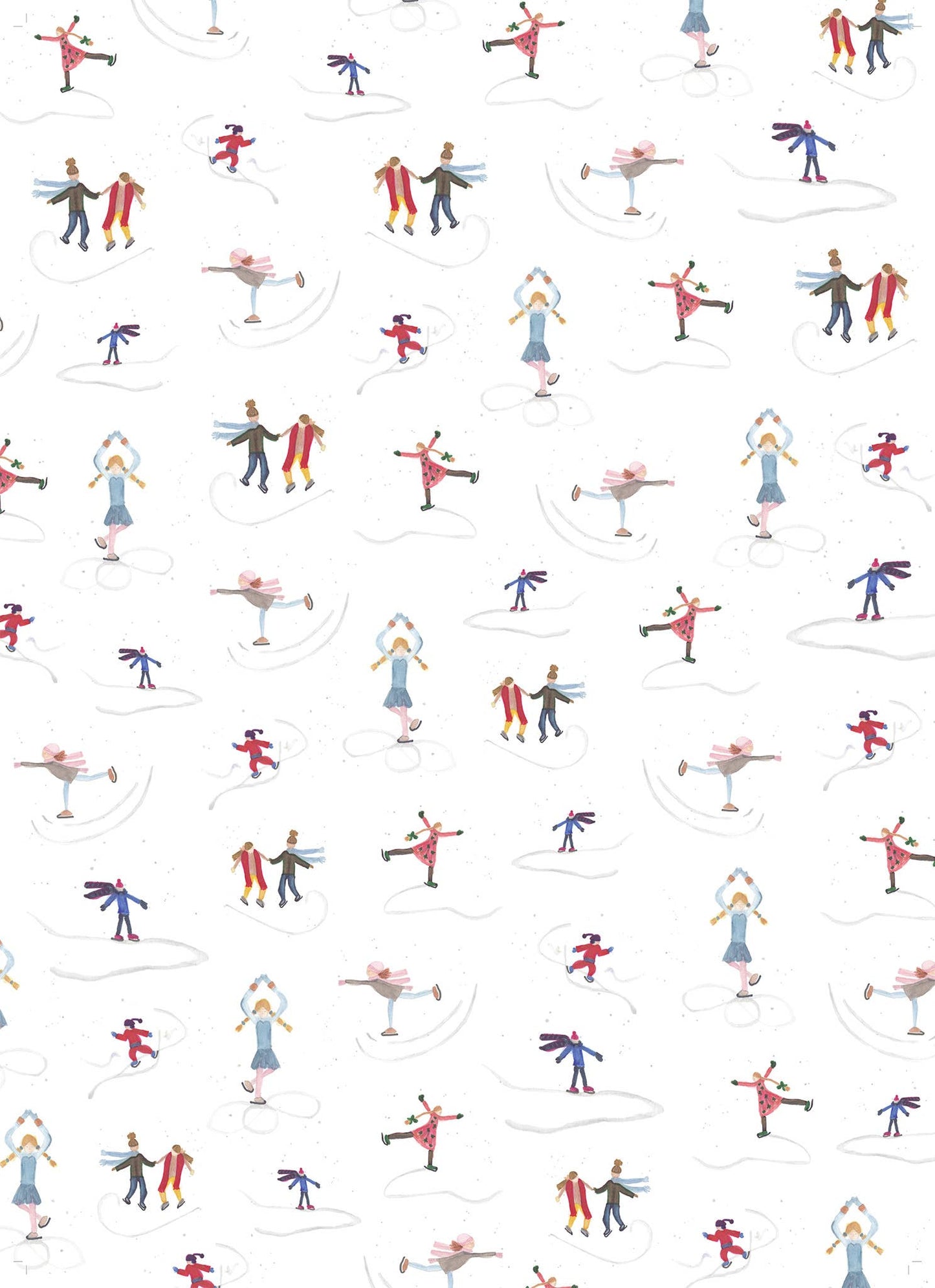 Maison Lorrain - Les Patineurs - Linge De Maison / Kitchen Towel Skaters