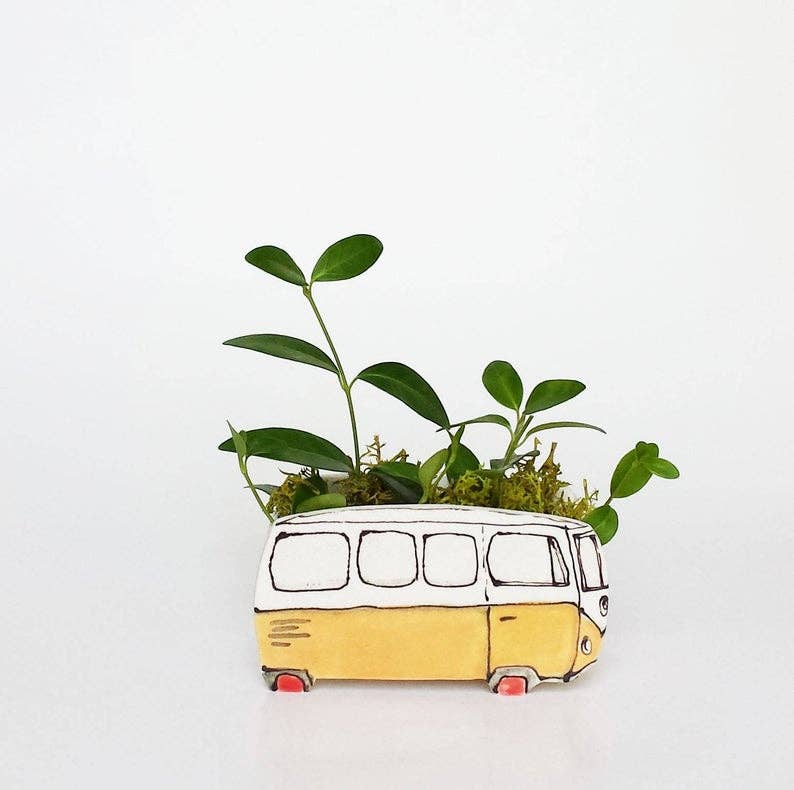 Julie Richard Ceramist - Small Yellow van Planter