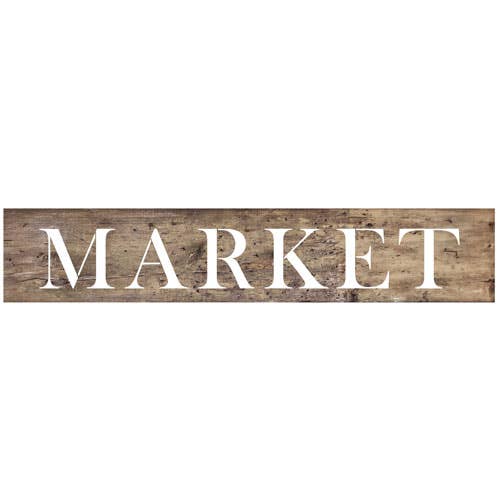 Market Wall Stencil
