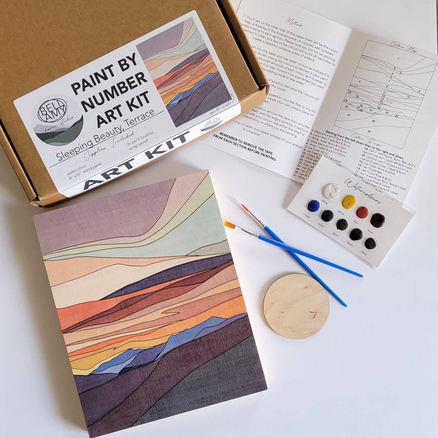 Bellamy Home Studio - Paint By Number Art Kit Sleeping Beauty, Terrace - Wholesale