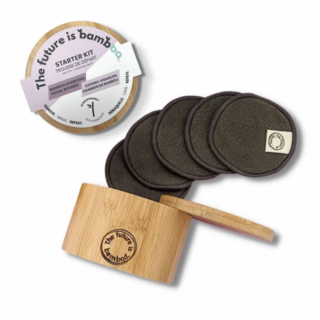 The future is bamboo - Bamboo Charcoal Facial Rounds - STARTER KIT