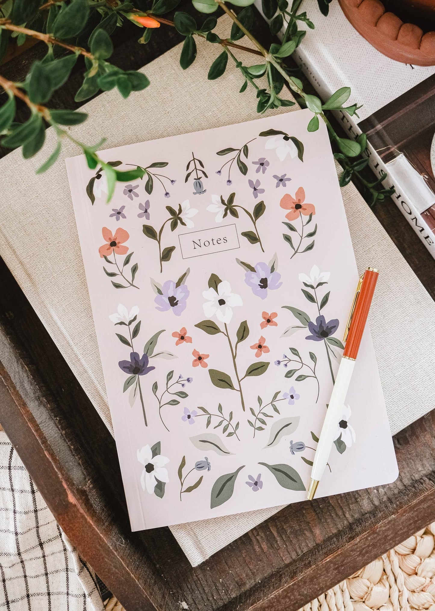 Mimi & August - Flower mural - Notebook