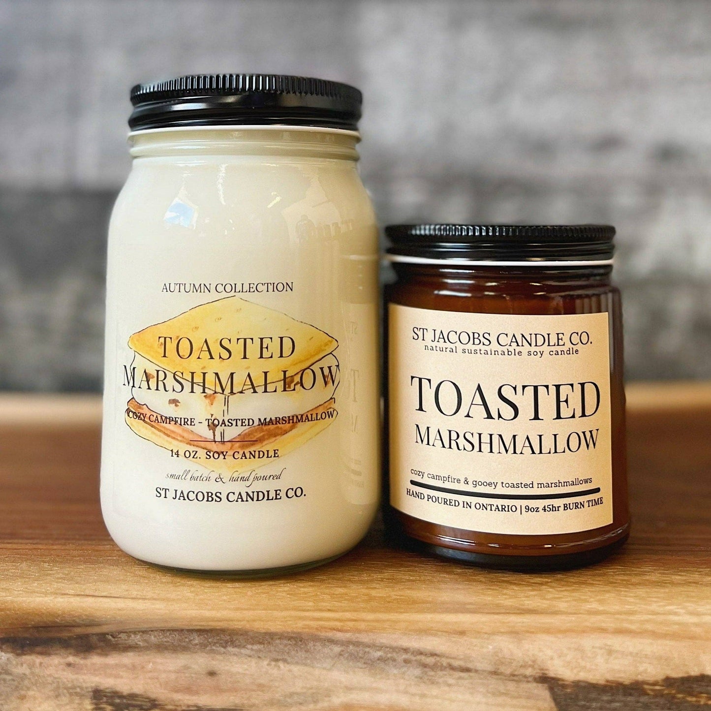 St Jacobs Candle Co. - TOASTED MARSHMALLOW š Autumn 2022 Soy Candle Collection