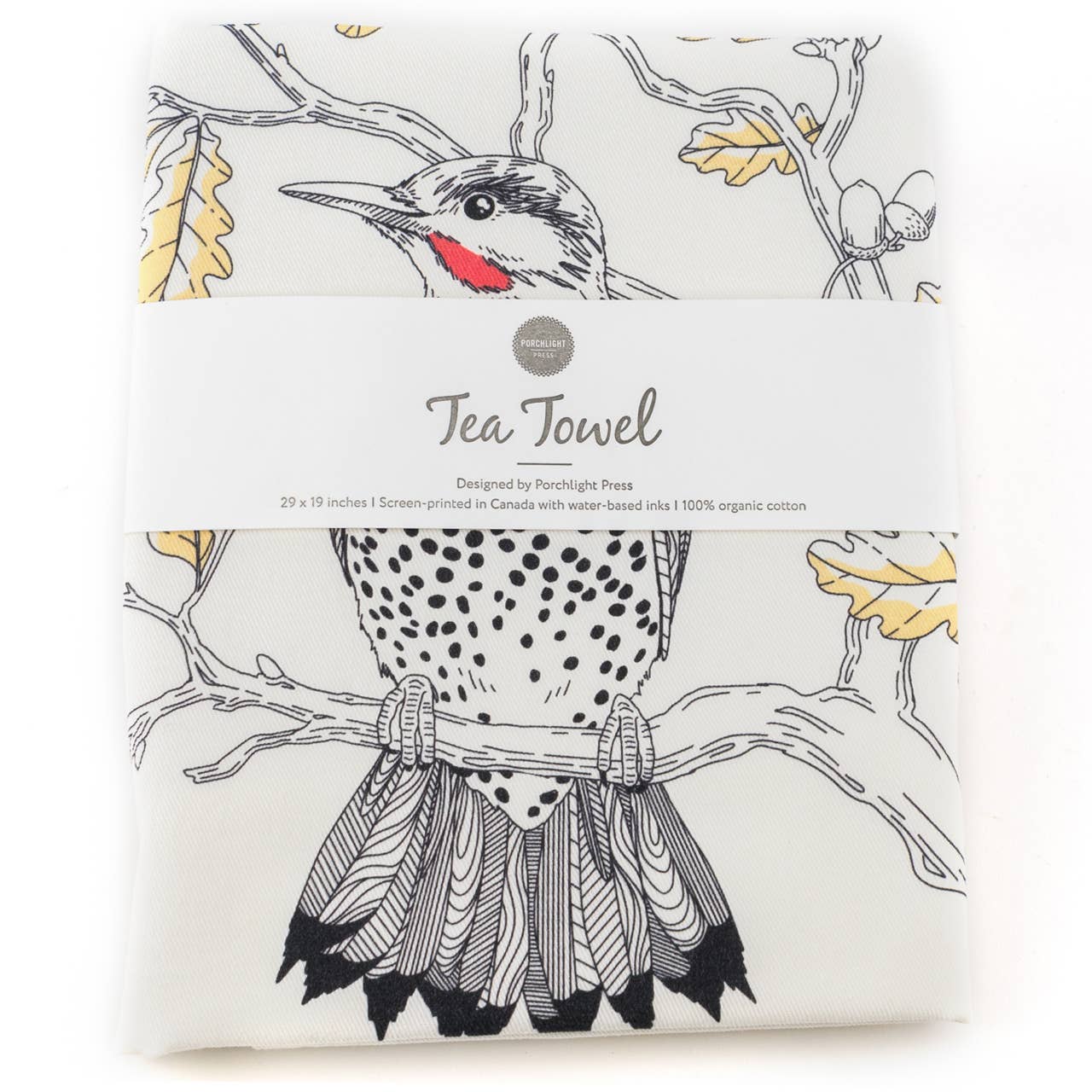 Porchlight Press Letterpress - Tea Towel_ Bird Series_ Northern Flicker