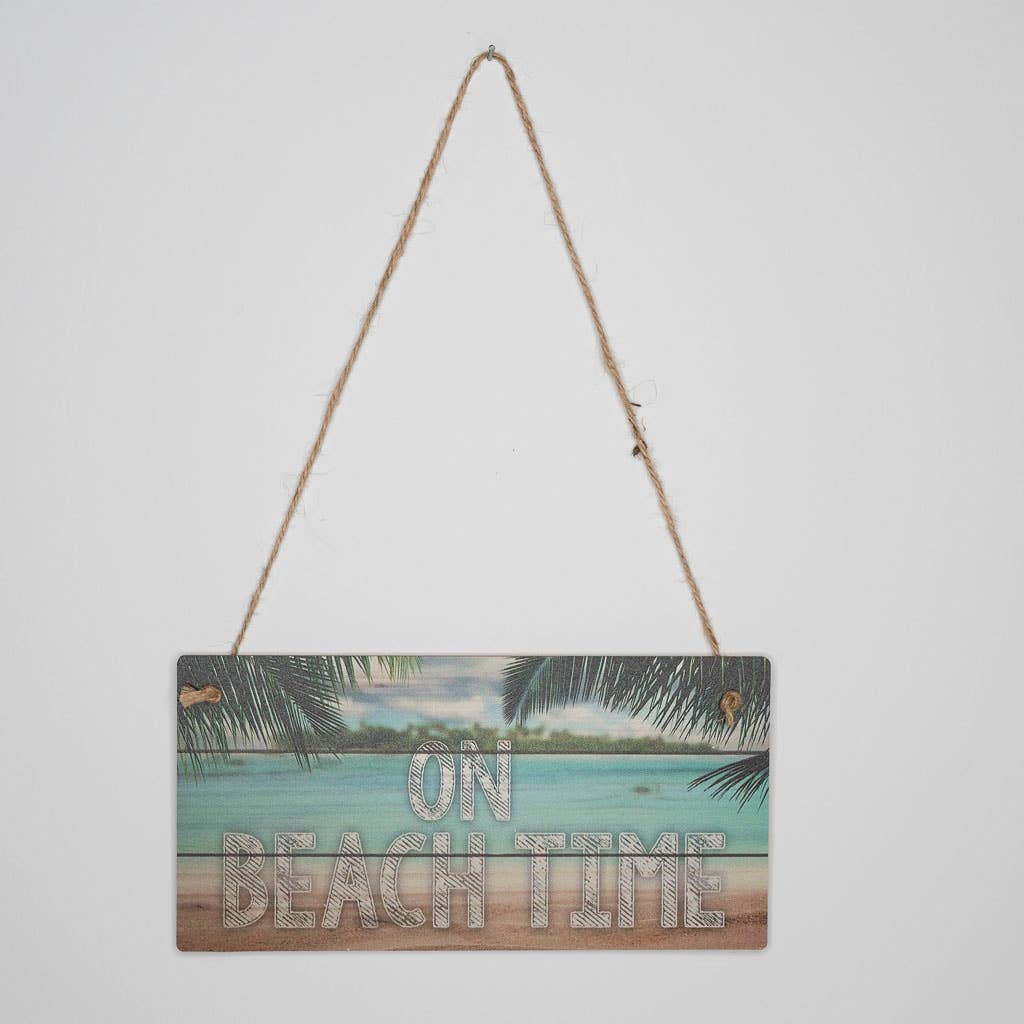 EcoFreax - beach house vintage wooden sign
