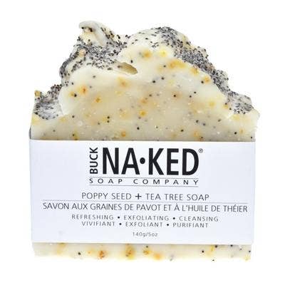 Buck Naked Soap Company - Poppy Seed & Tea Tree Soap - 140g/5oz