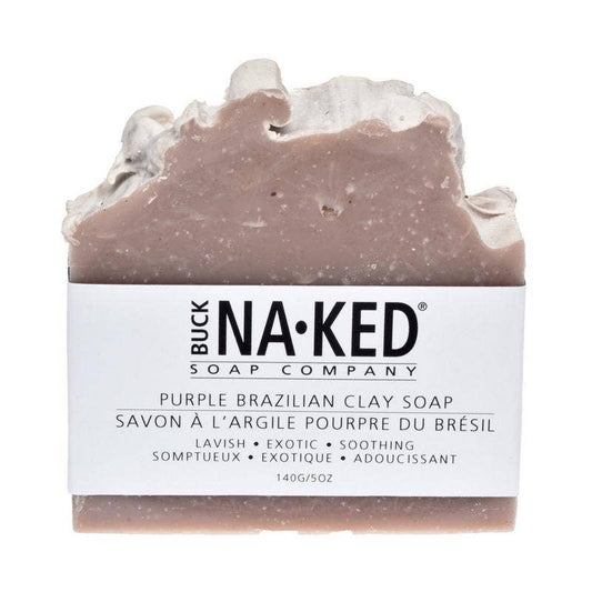 Buck Naked Soap Company - Purple Brazilian Clay Soap - 140g/5oz