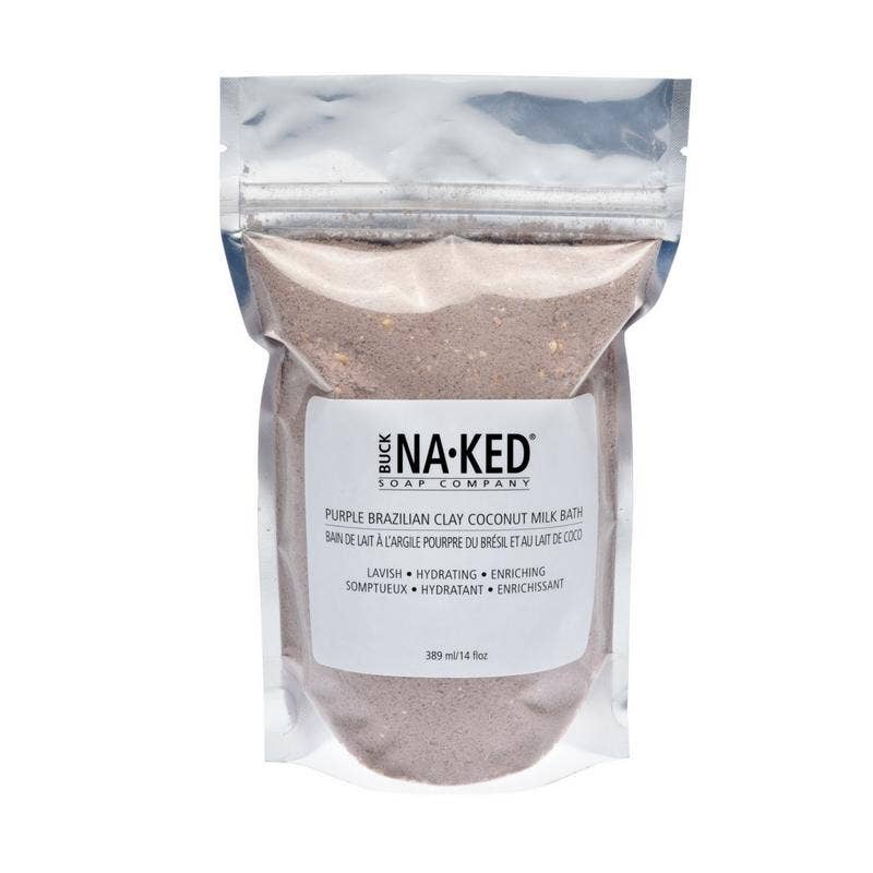 Buck Naked Soap Company - Purple Brazilian Clay Coconut Milk Bath - 472 ml/16 floz