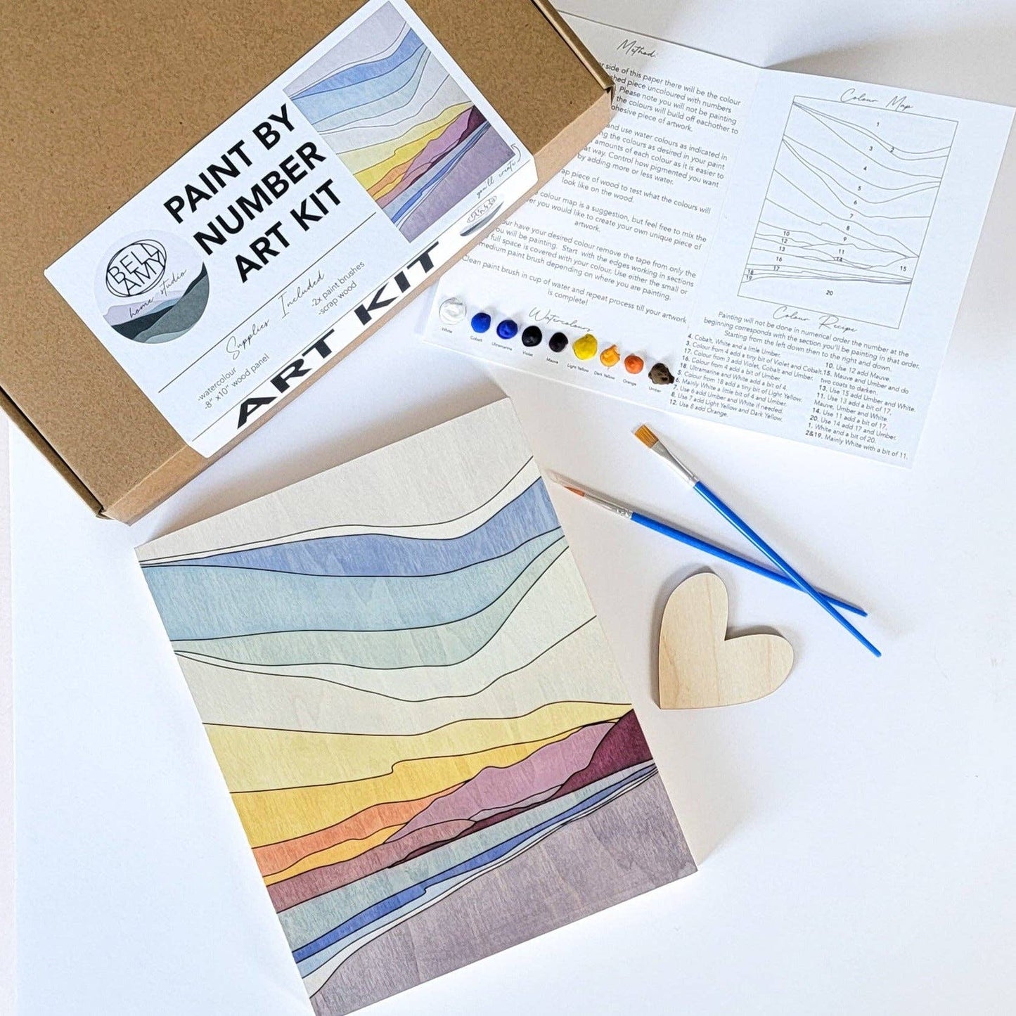 Bellamy Home Studio - Paint By Number Art Kit - Wholesale