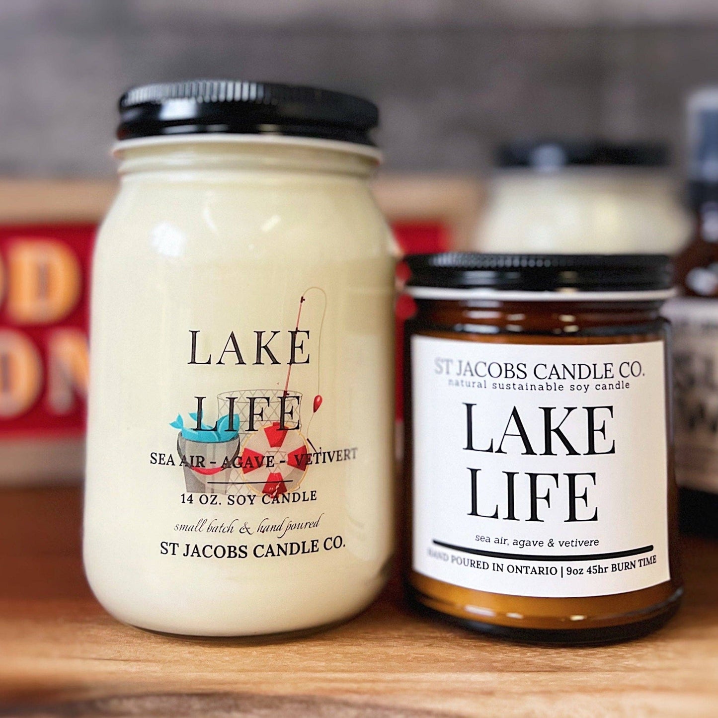 St Jacobs Candle Co. - "LAKE LIFE" Natural Soy Candle