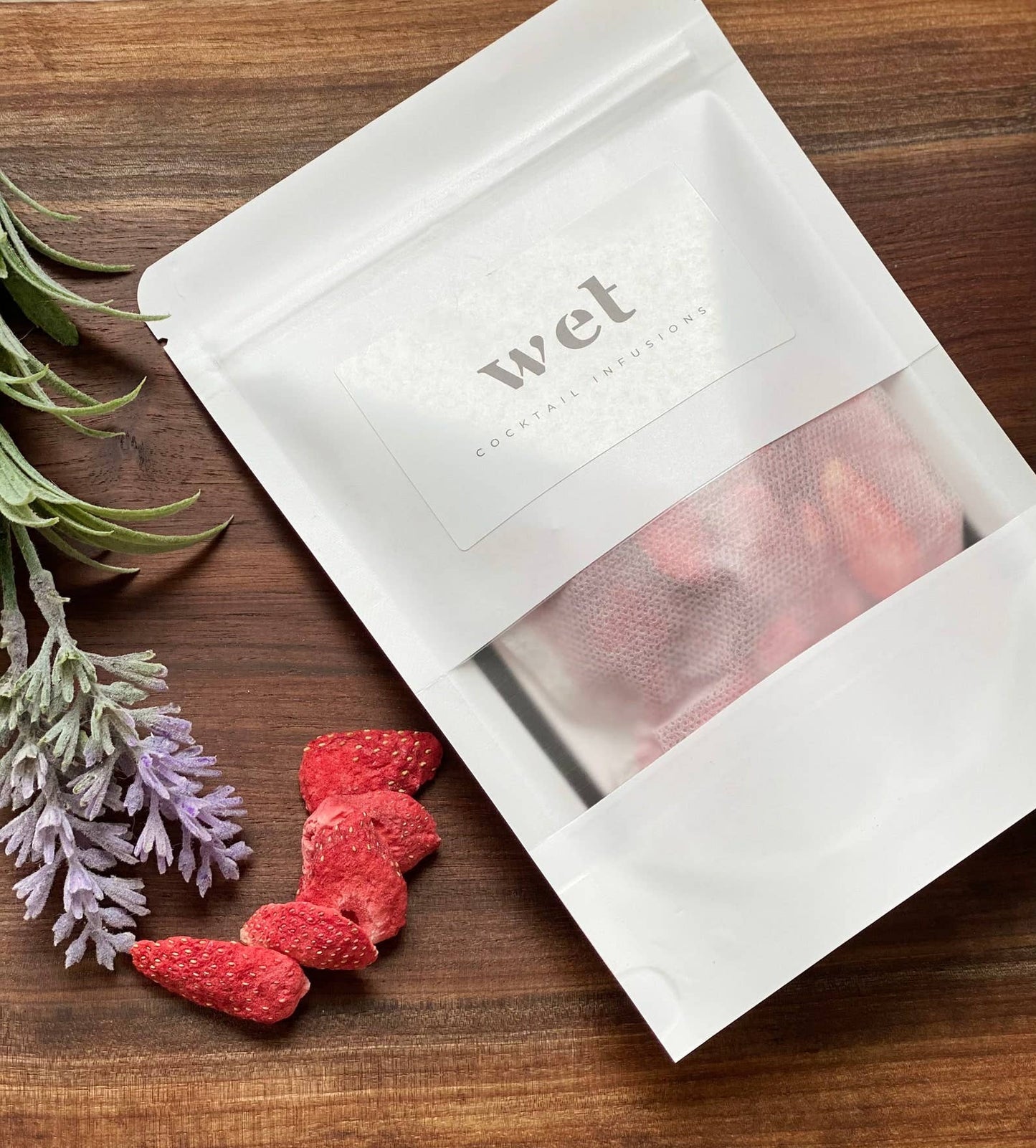 Wet Cocktail Infusions - Strawberry Lavender Alcohol Infusion Kit