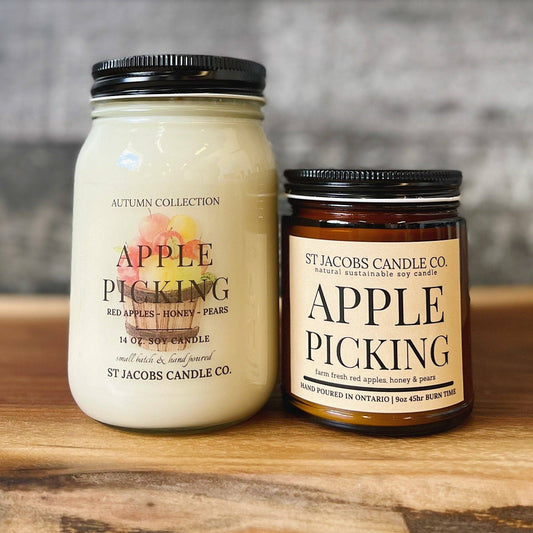 St Jacobs Candle Co. - APPLE PICKING 🍂 Autumn 2022 Soy Candle Collection