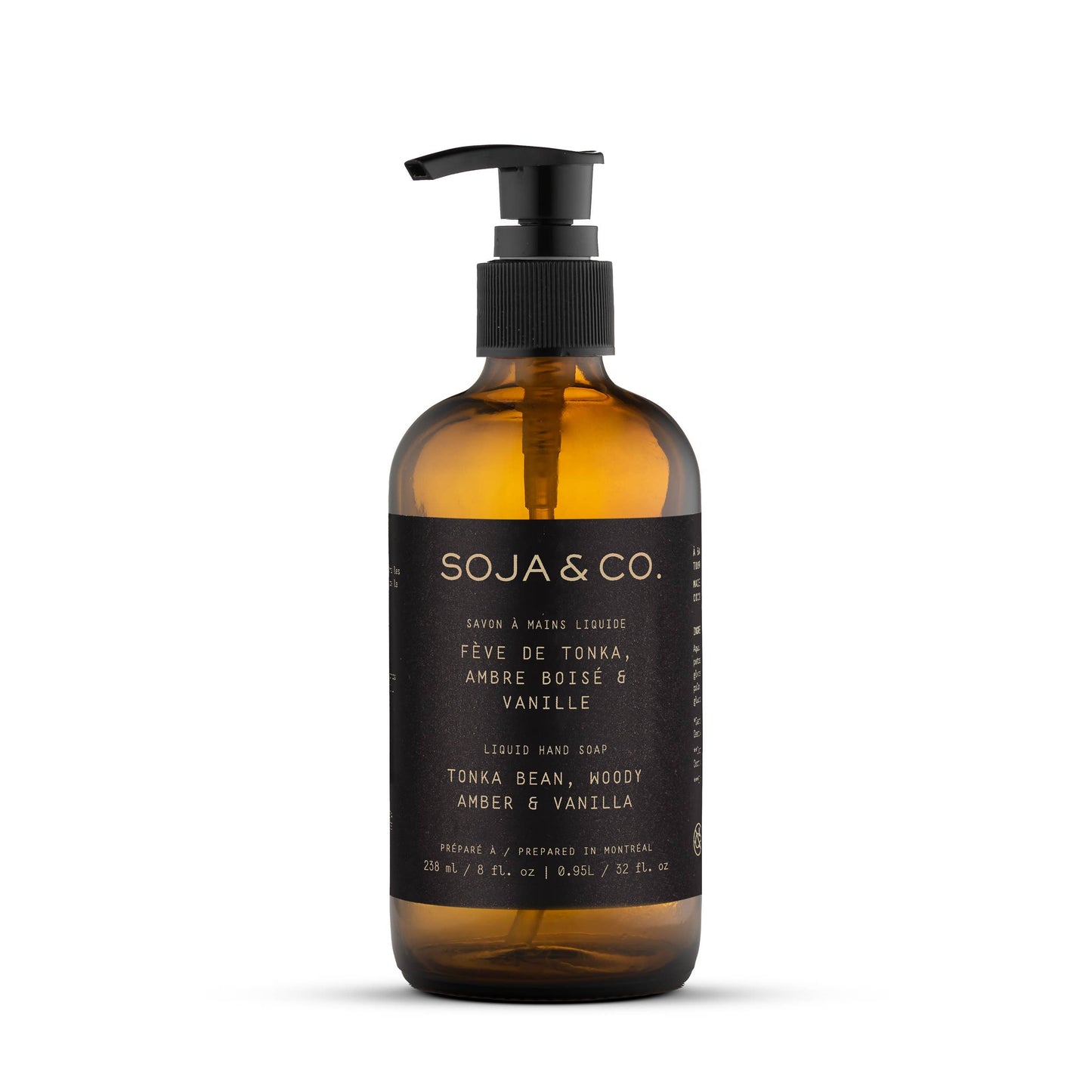 SOJA&CO.™ - Liquid Hand Soap | Tonka Bean, Woody Amber & Vanilla