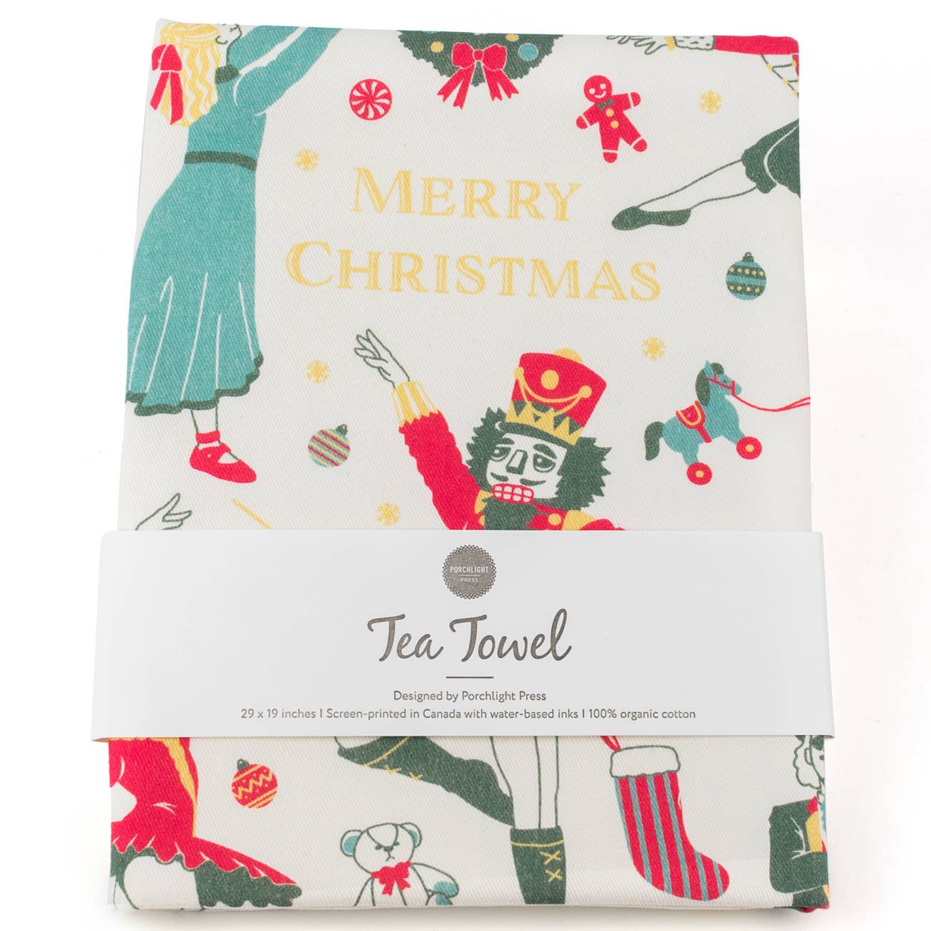 Porchlight Press Letterpress - Tea Towel_ Holiday_Nutcracker
