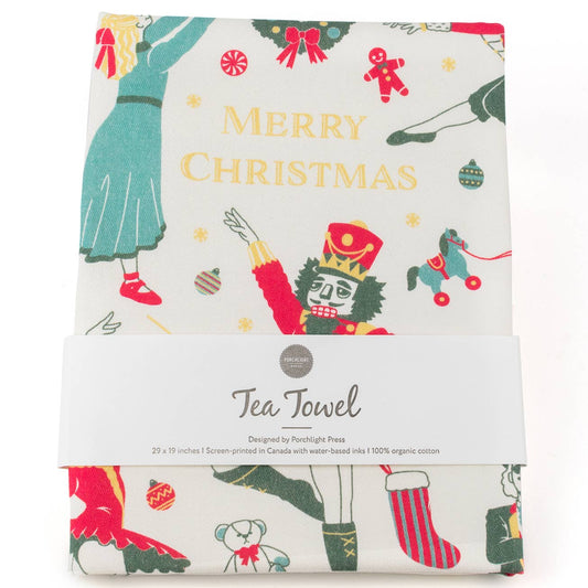 Porchlight Press Letterpress - Tea Towel_ Holiday_Nutcracker
