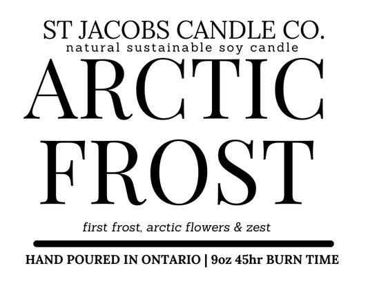 St Jacobs Candle Co. - ARCTIC FROST - 🎅🦌Holiday Season 2022 ❄️☃️ Natural Soy