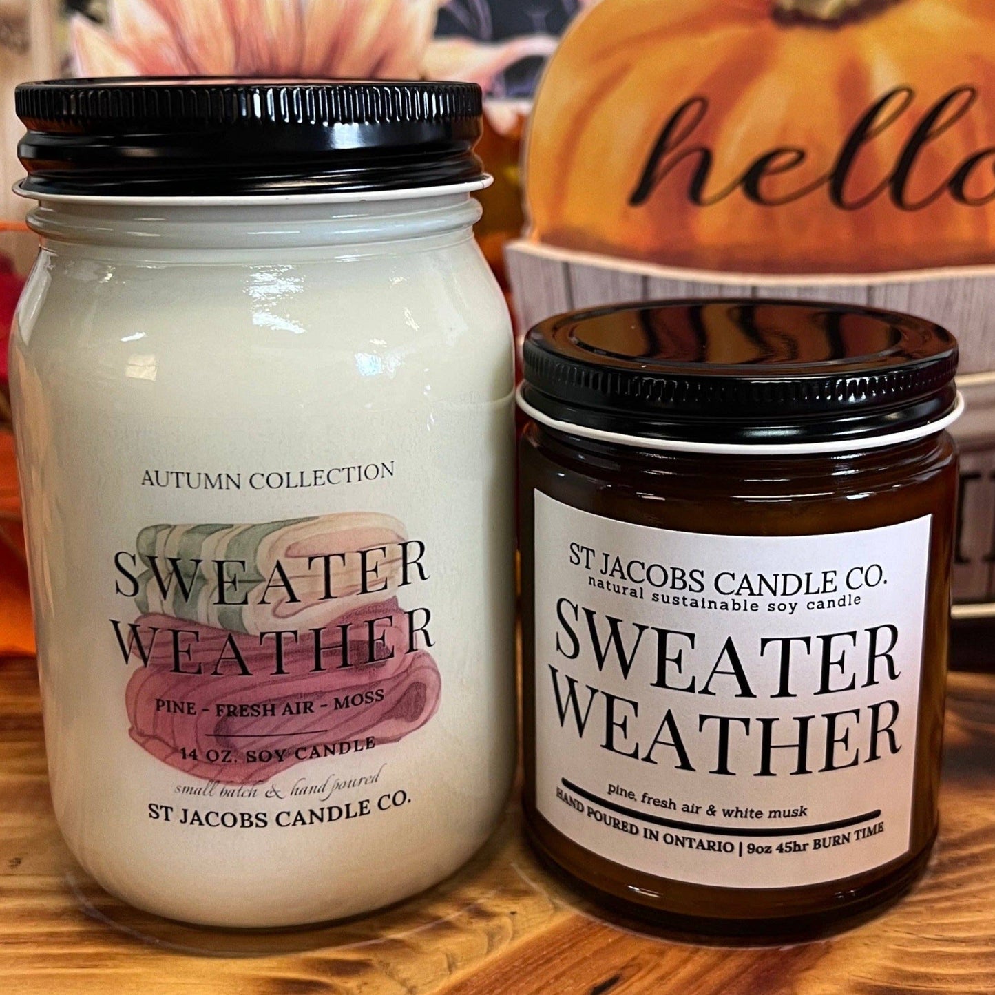 St Jacobs Candle Co. - Sweater Weather Natural Soy Candle 🍂 Fall 2023 Collection