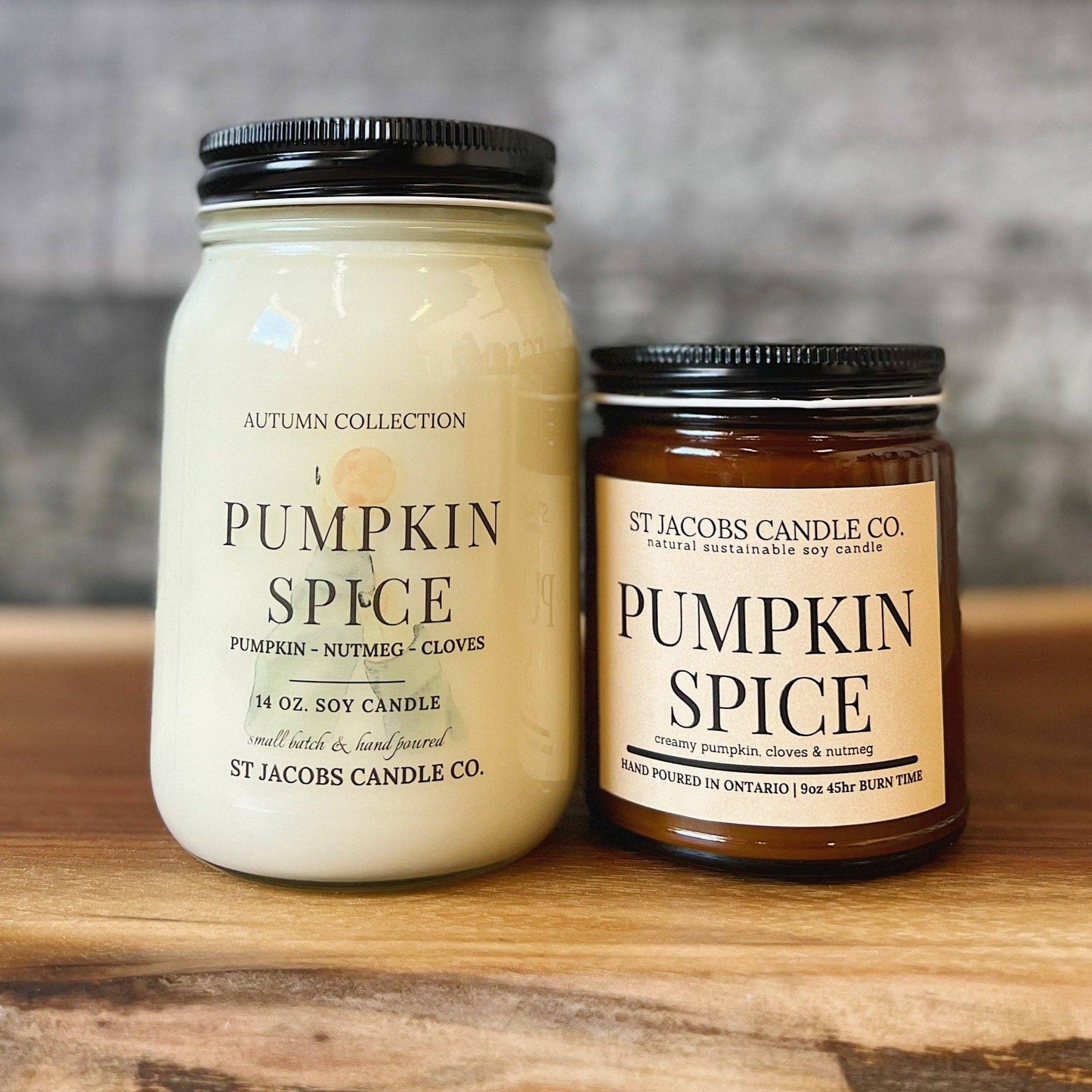 St Jacobs Candle Co. - PUMPKIN SPICE 🍂 Autumn 2022 Soy Candle Collection