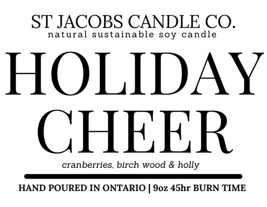 St Jacobs Candle Co. - HOLIDAY CHEER - 🎅🦌Holiday Season 2022 ❄️☃️ Natural Soy