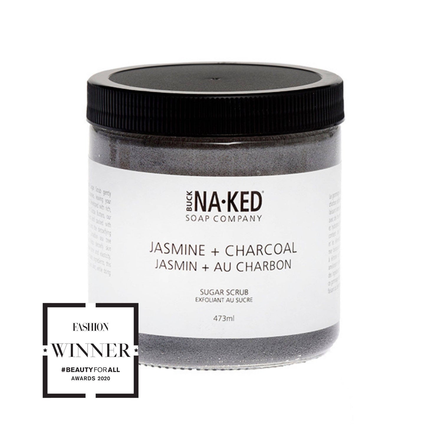 Buck Naked Soap Company - Jasmine + Charcoal Sugar Scrub